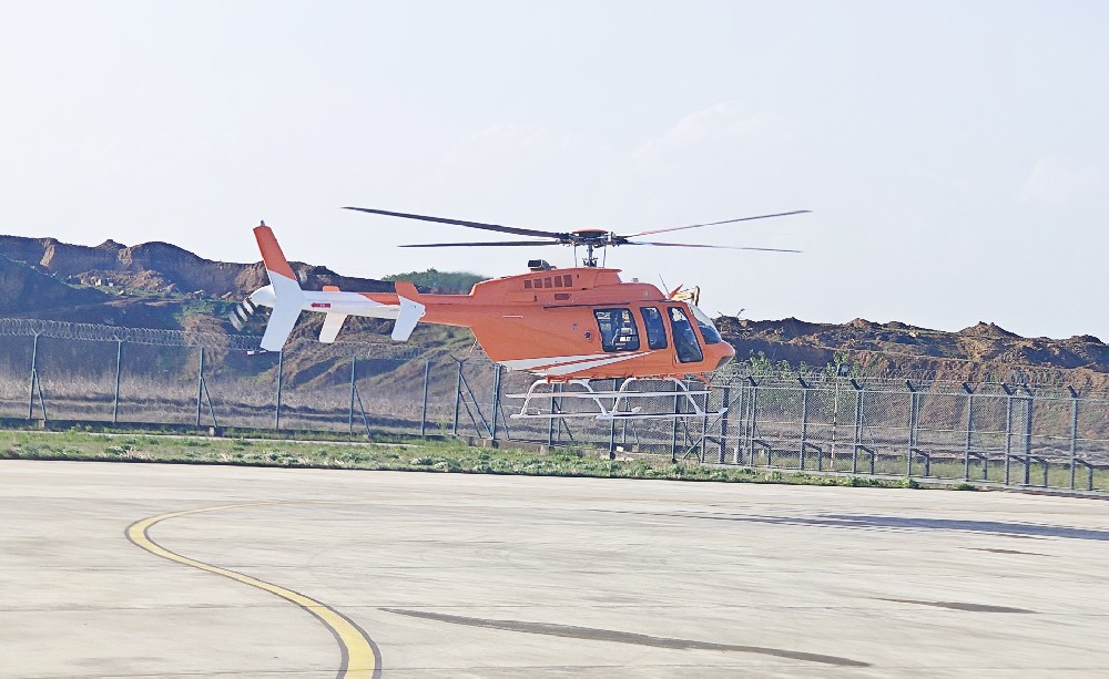 鴻鵬藍天攜手濟南能源集團完成直升機噴漆保障工作